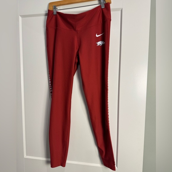 Arkansas Razorbacks Pullover Womens Medium Maroon Nike Slim Fit Dri Fit set - Picture 3 of 9